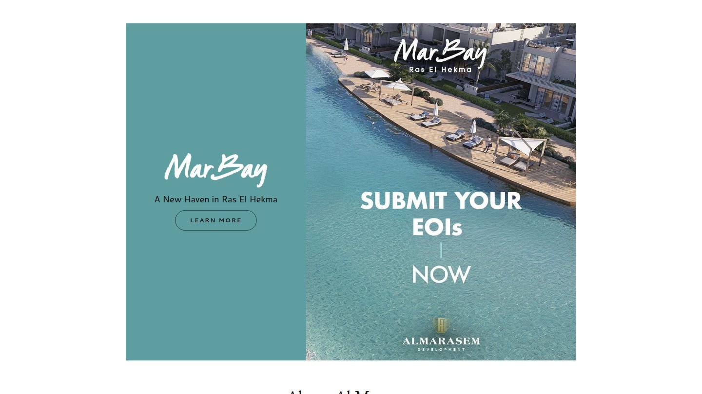 Mar Bay Ras El Hekma Waterfront Development - Luxury Beachfront Resort